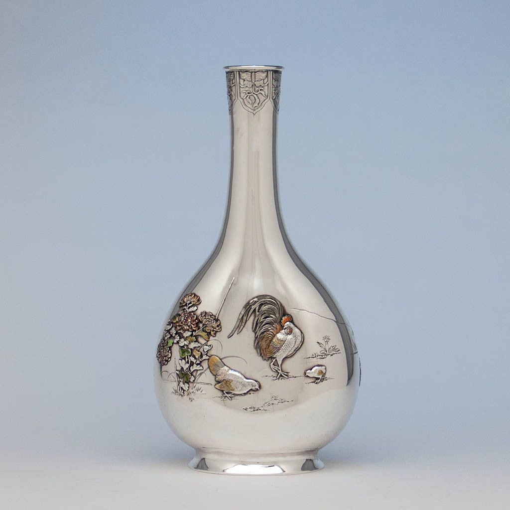 Gorham 'Japanese Work' Antique Sterling Silver and Enamel