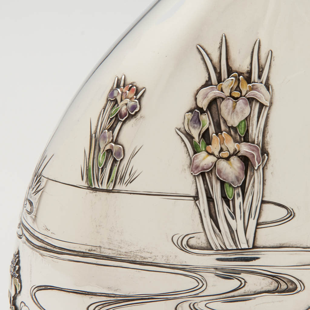 Gorham 'Japanese Work' Antique Sterling Silver and Enamel