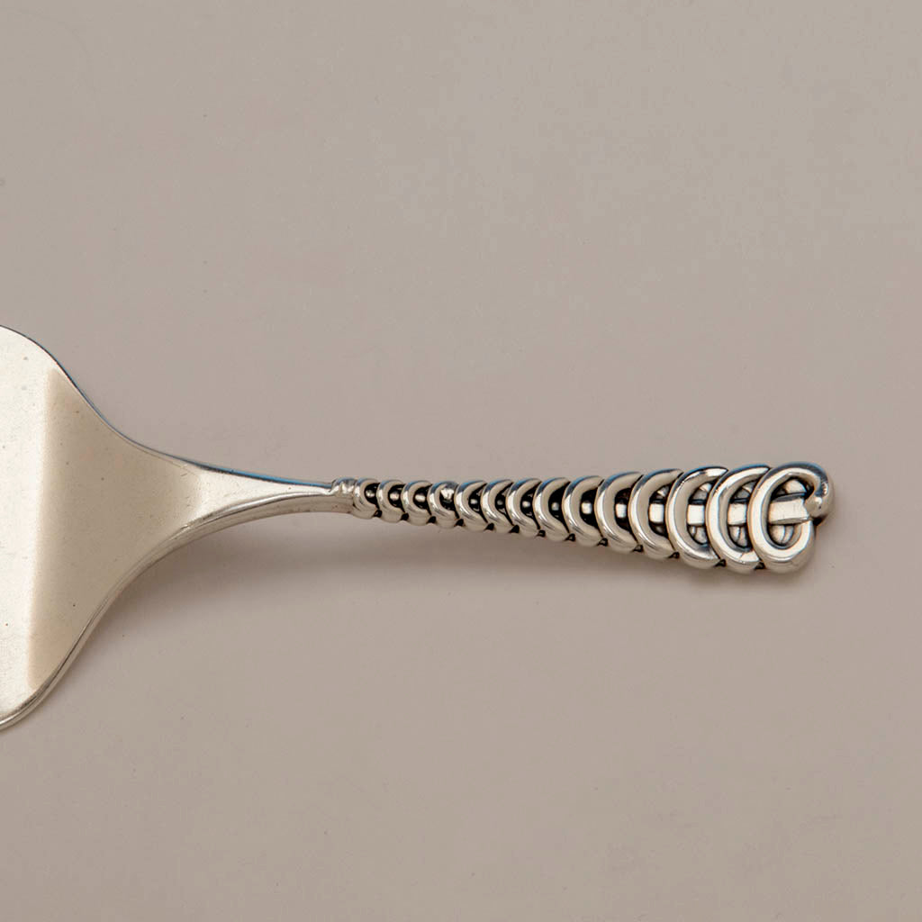 Handle to Shiebler Antique Sterling Silver Serving Fork, NYC, c. 1870&#39;s