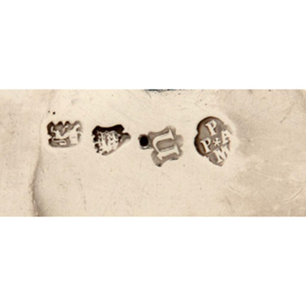 Marks on Peter Archambo II and Peter Meure George II Antique English Sterling Silver Sauce Boat, London,1748/49