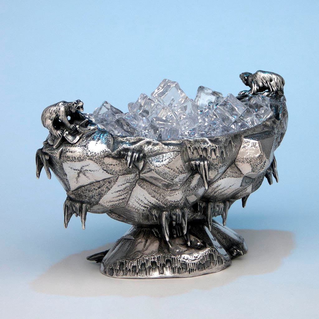Gorham Antique Sterling Silver 'Polar' Ice Bowl, Providence, RI, c. 1870