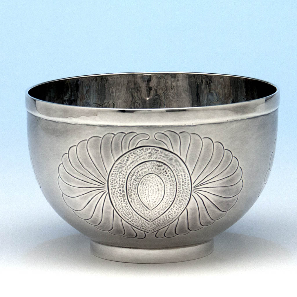 Henry Petzal Modern Sterling Silver Bowl, Shrewsbury, New Jersey, 1968