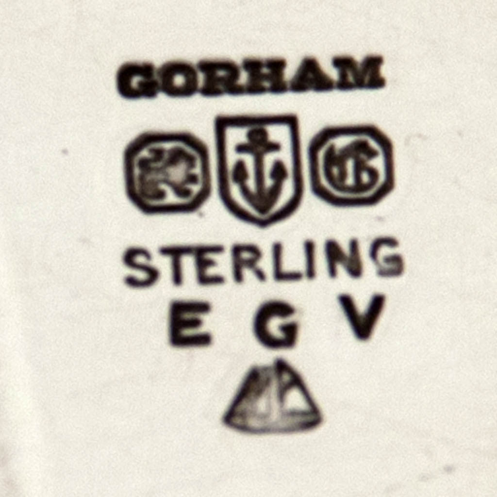 Marks on Erik Magnussen Rare Designed for Gorham Art Deco Sterling Silver Centerpiece Bowl, Providence, 1926