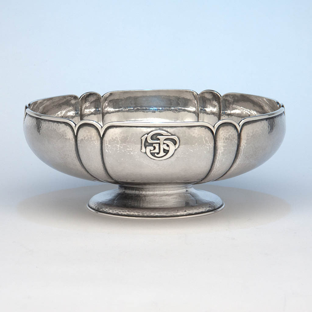 The Kalo Shop Arts & Crafts Sterling Silver Centerpiece Bowl, Chicago, IL, c. 1920's
