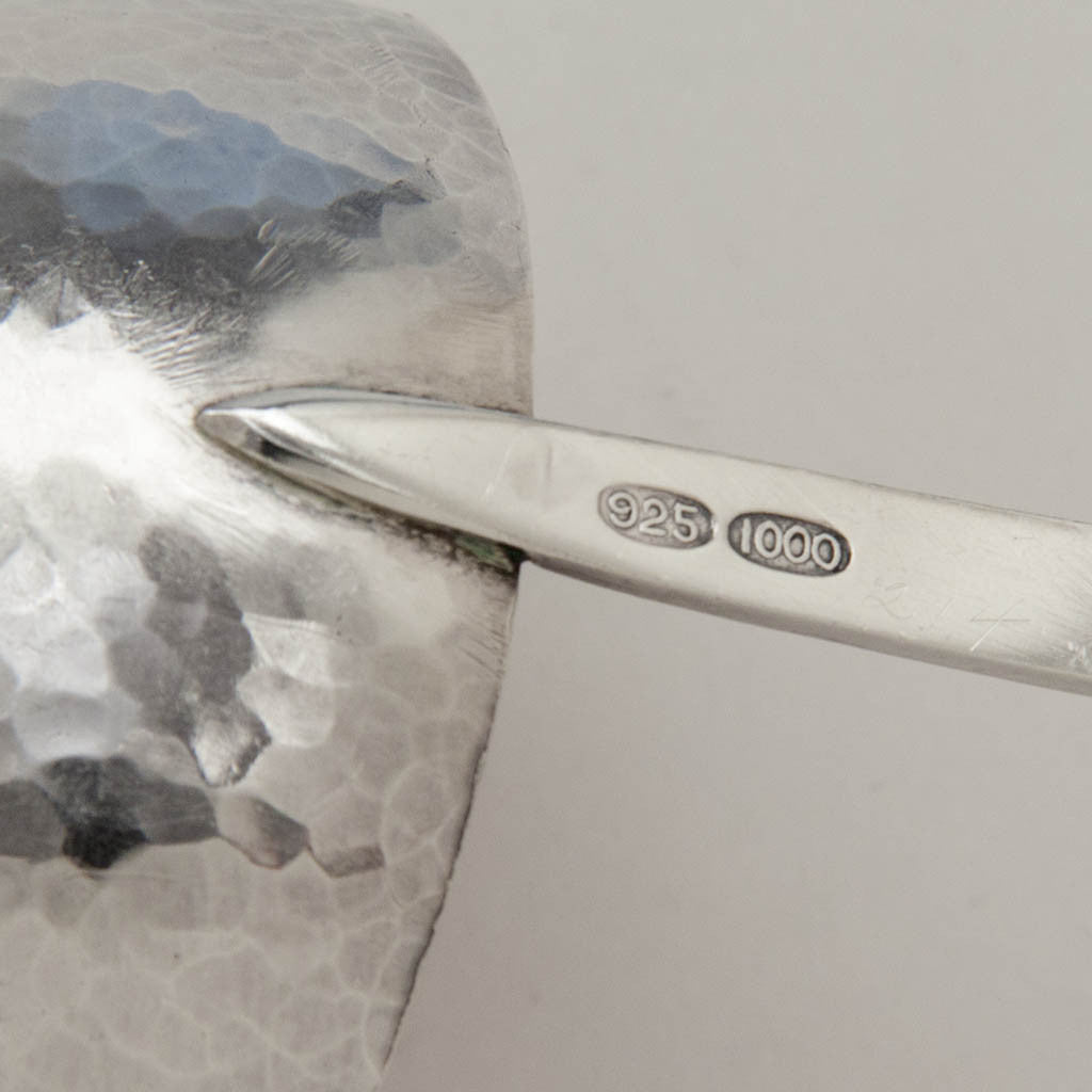 Marks on Marshall Field &amp; Company Arts &amp; Crafts Sterling Silver and Enamel Ladle, Chicago, 1903-1920&#39;s