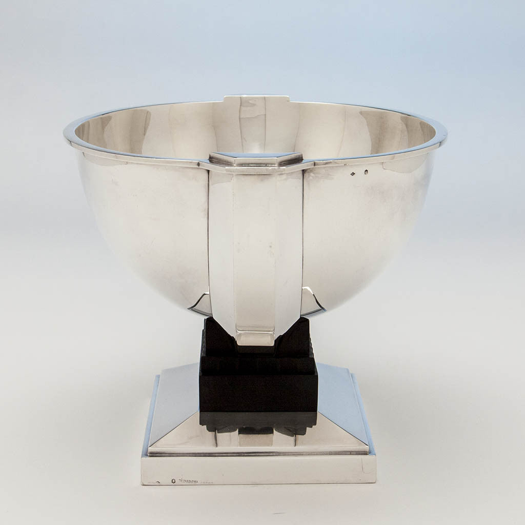 Tétard Frères French .950 Silver and Ebony Art Deco