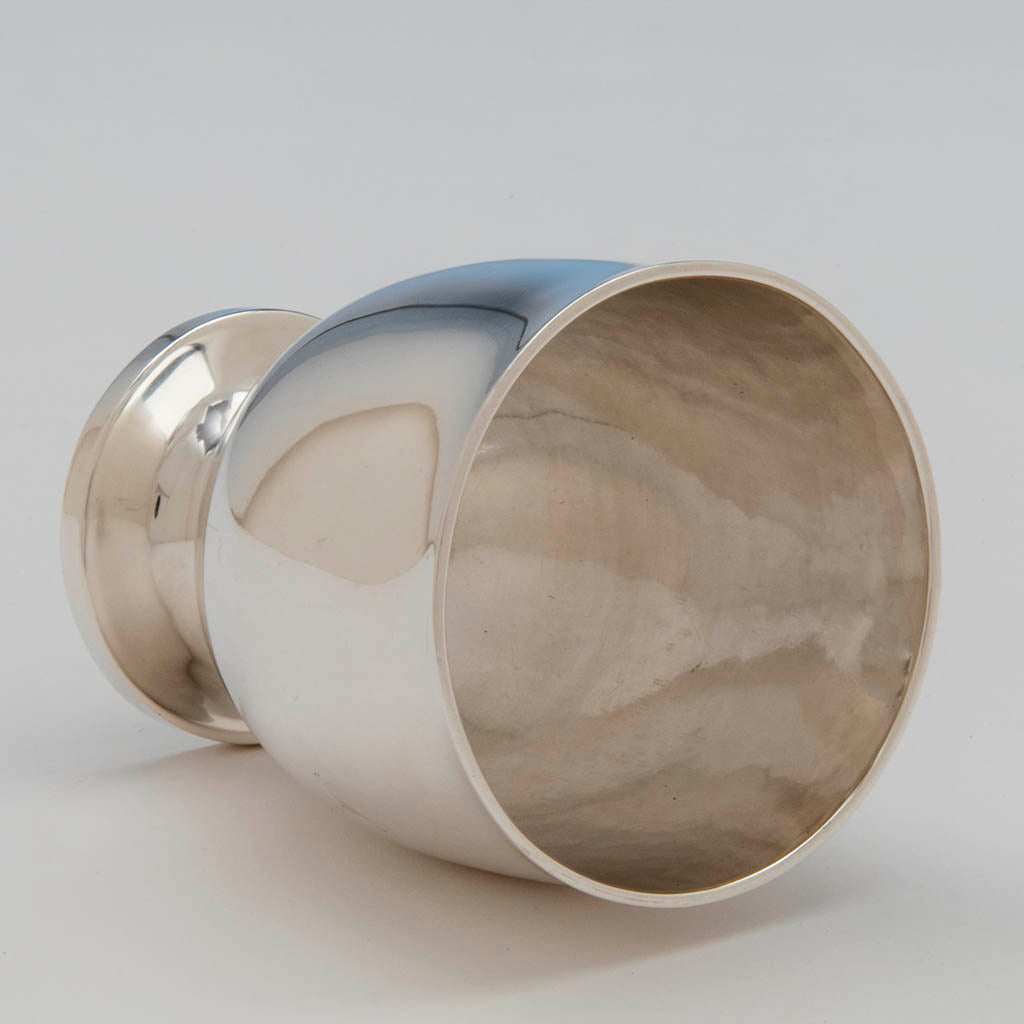 Interior of Hall Hewson and Co Antique Coin Silver Beakers - 10, Albany, NY, c. 1847