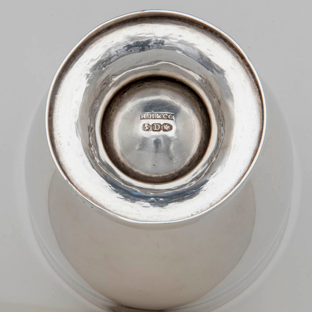 Marks on Hall Hewson and Co Antique Coin Silver Beakers - 10, Albany, NY, c. 1847