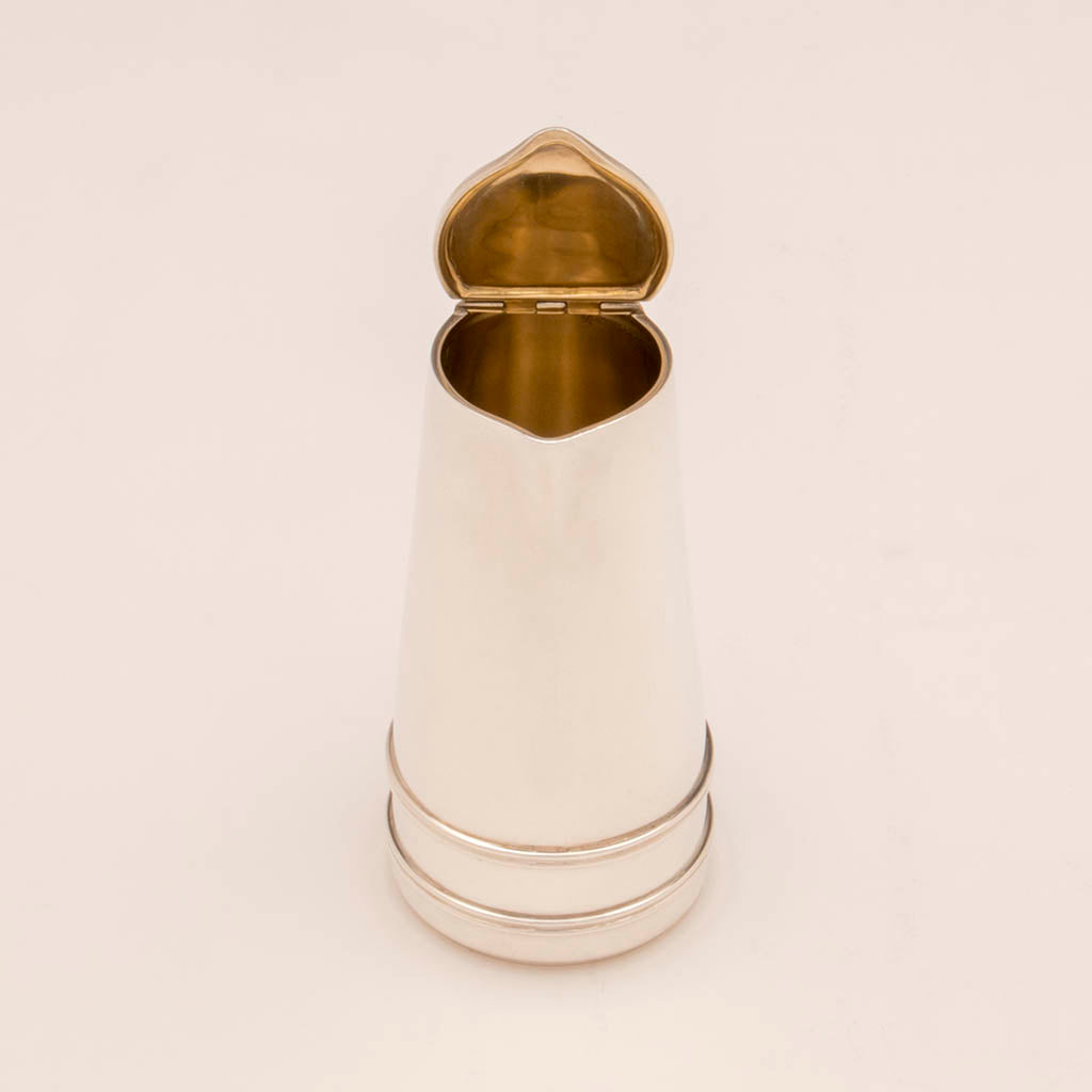 Puiforcat Art Deco Sterling Silver Syrup Pitcher, Mexico City, 1942-45