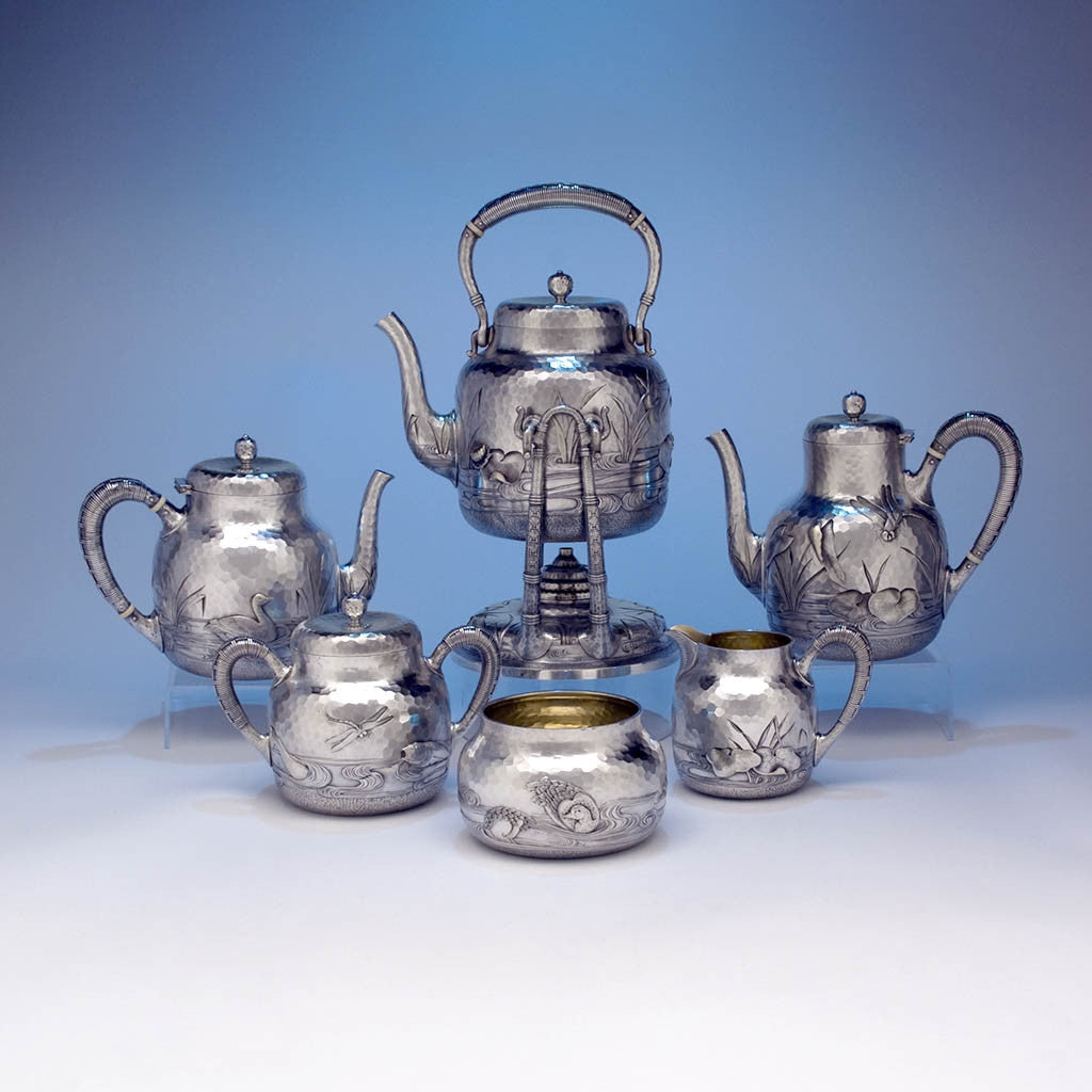 Dominick & Haff Japanesque Antique Sterling Silver Coffee