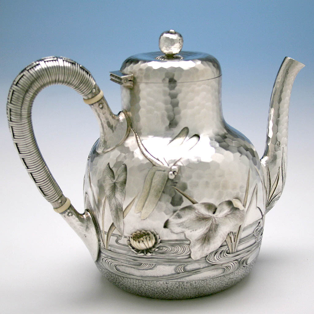 Dominick & Haff Japanesque Antique Sterling Silver Coffee