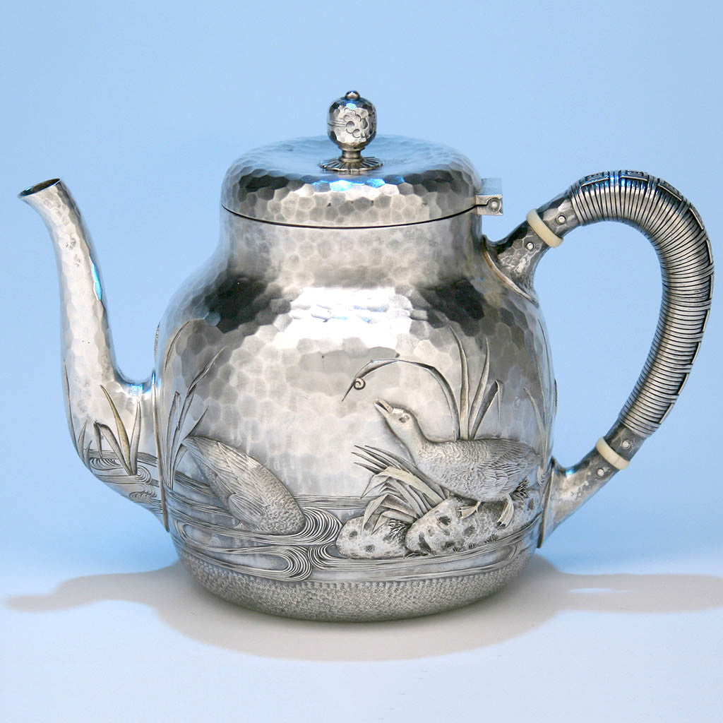 Dominick & Haff Japanesque Antique Sterling Silver Coffee