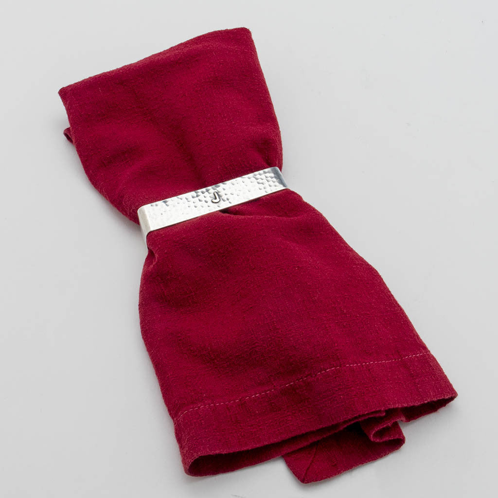 Lebolt Arts & Crafts Sterling Silver Napkin Rings, Chicago, IL, c. 1920's