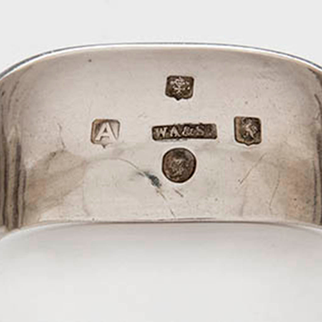 Marks on William Alexander &amp; Son Antique Scottish Sterling Sugar Tongs, Glasgow, 1871/72