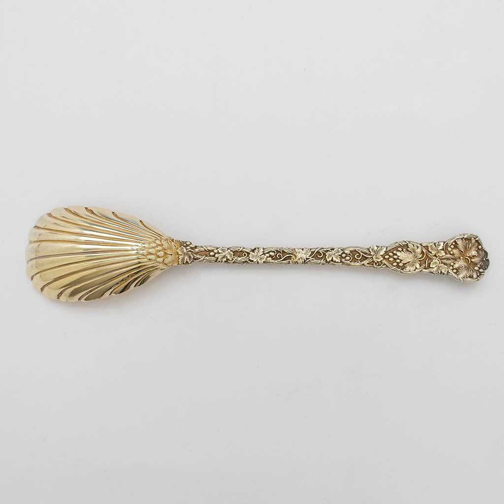 Back of English Sterling &#39;Vine&#39; Pattern Serving Spoon, London, 1836/37 