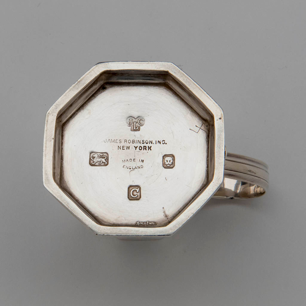Marks on English Pair of Sterling Silver Shakers, London, 1959/60