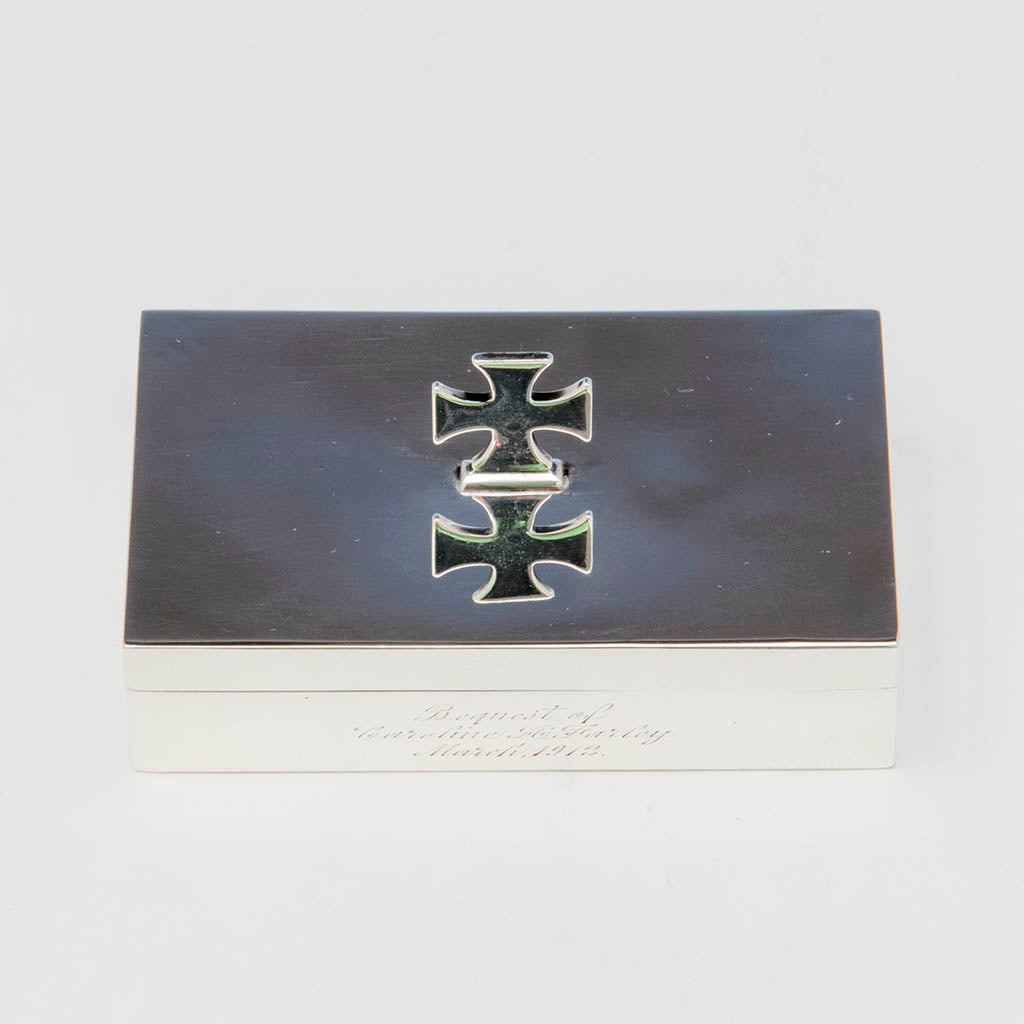 Cover to Gorham Antique Sterling Silver Ciborium Box, Providence, RI, 1912