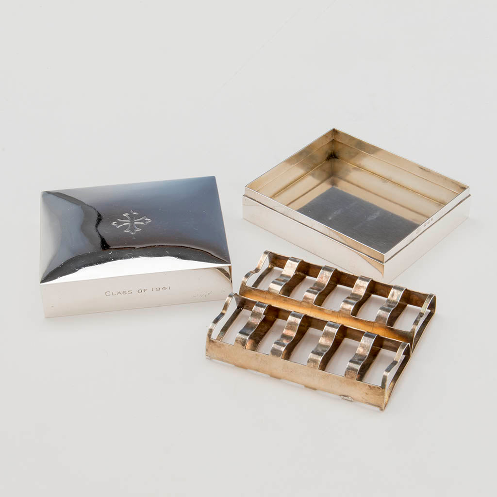 Parts of AR Mowbray &amp; Co, Ltd  Sterling Silver Ciborium Box, London, 1940/41