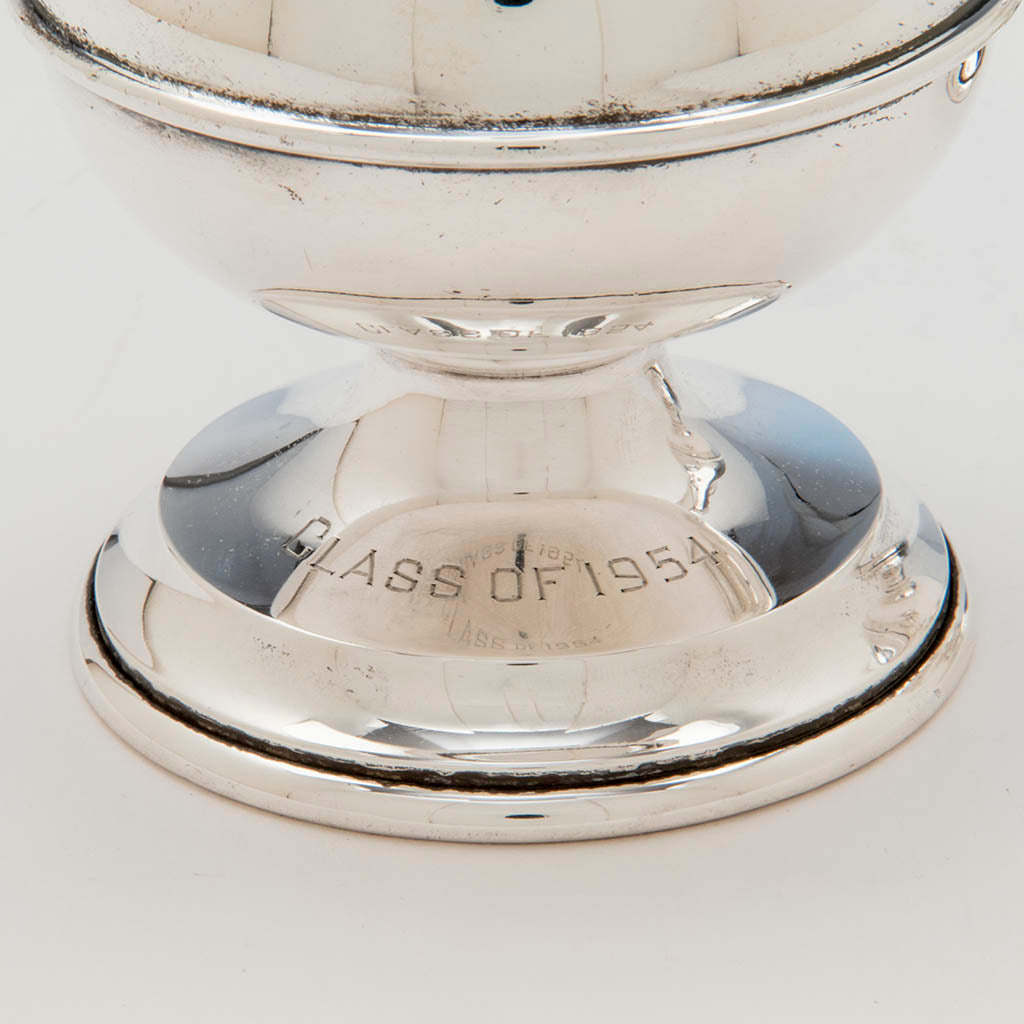 Foot to Bailey, Banks &amp; Biddle Pair of Sterling Ecclesiastical Cruets, Philadelphia, PA, 1954