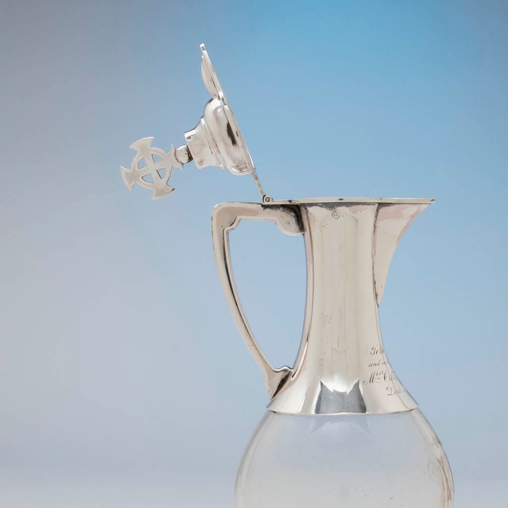 Open image of Ballou MFG Co Sterling Silver Ecclesiastical Cruet, Attleboro, MA, c. 1900