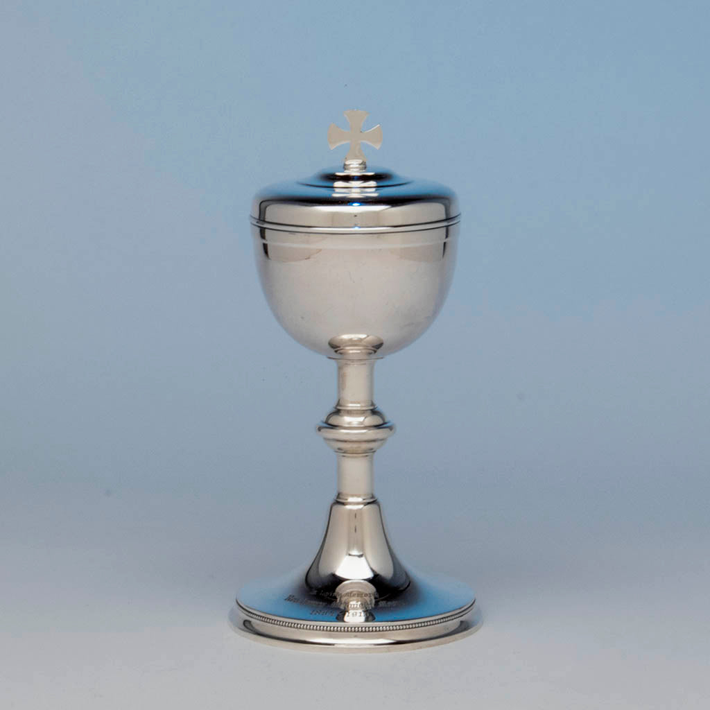 Gorham Antique Sterling Silver Ciborium, Providence, RI, 1908