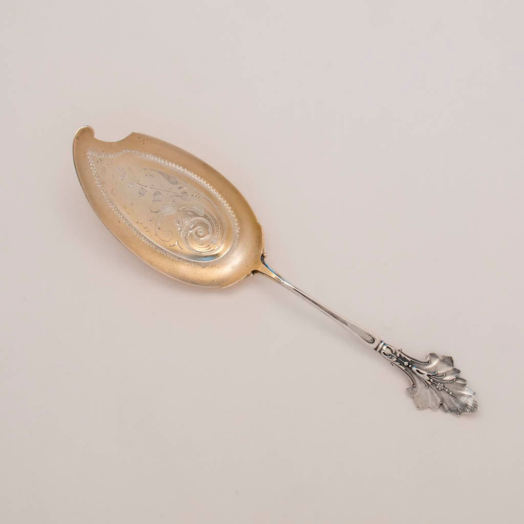 Wood and Hughes Antique Sterling Silver Ice Cream Server, NYC, c. 1880s