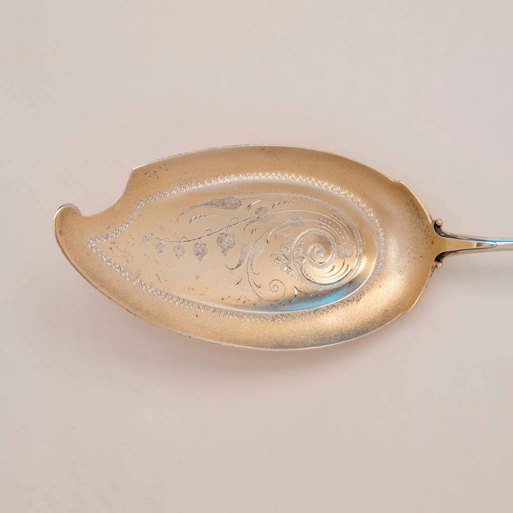 Blade of Wood and Hughes Antique Sterling Silver Ice Cream Server, NYC, c. 1880s