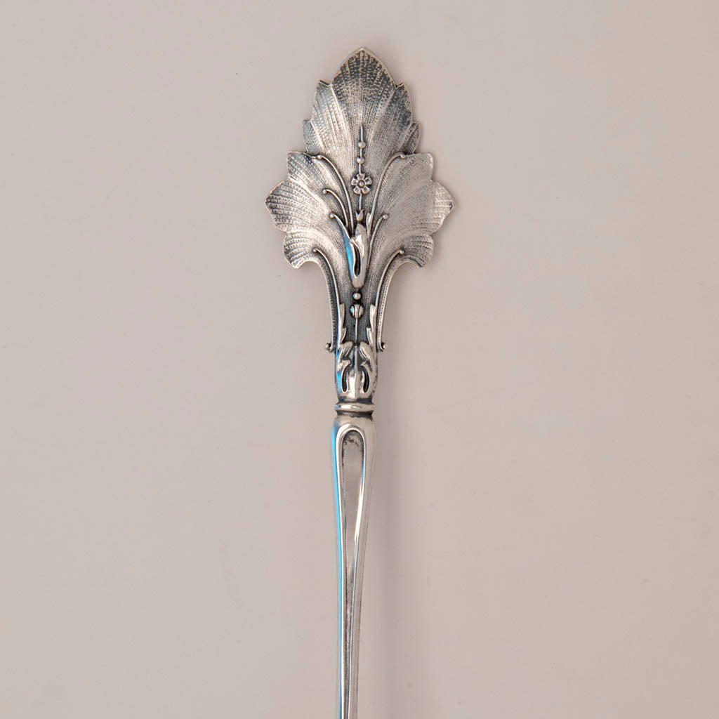 Handle to Wood and Hughes Antique Sterling Silver Ice Cream Server, NYC, c. 1880s