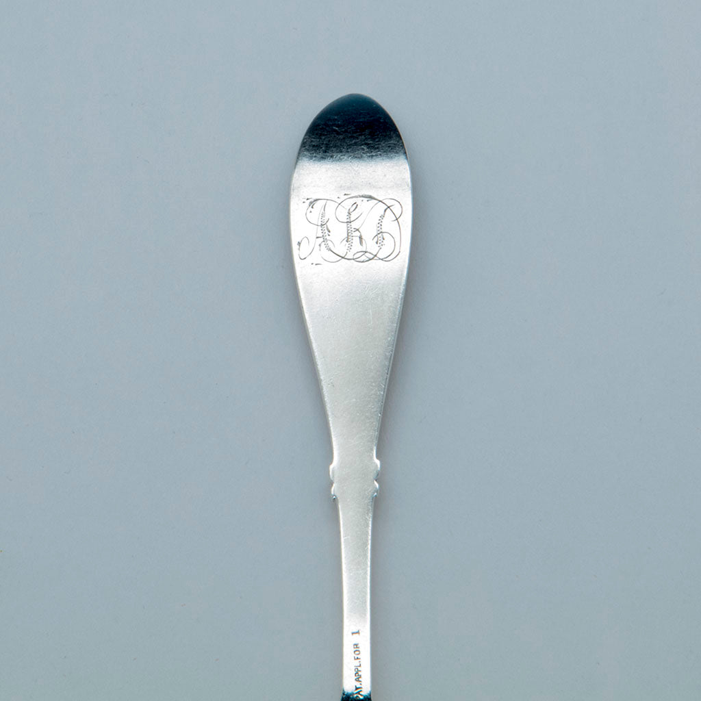 Monogram on Whiting &#39;Sterling &#39;Honeysuckle&#39; Pattern Pickle Fork, NYC, c. 1870&#39;s
