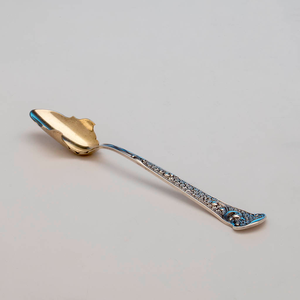 Frank Smith Antique Sterling Silver Stilton Scoop, Gardner, MA, c. 1890's